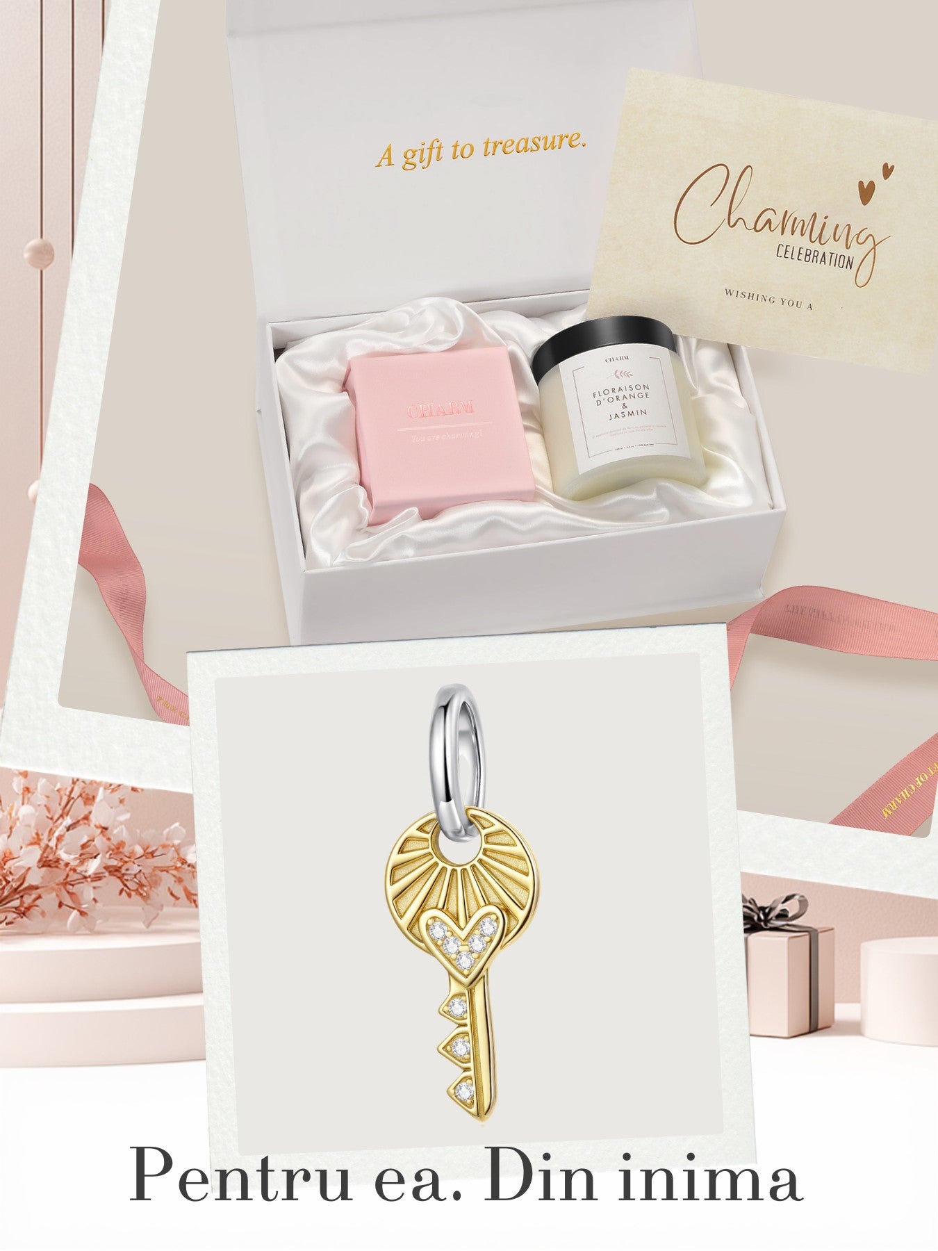 Set Cadou Golden Key of Love
