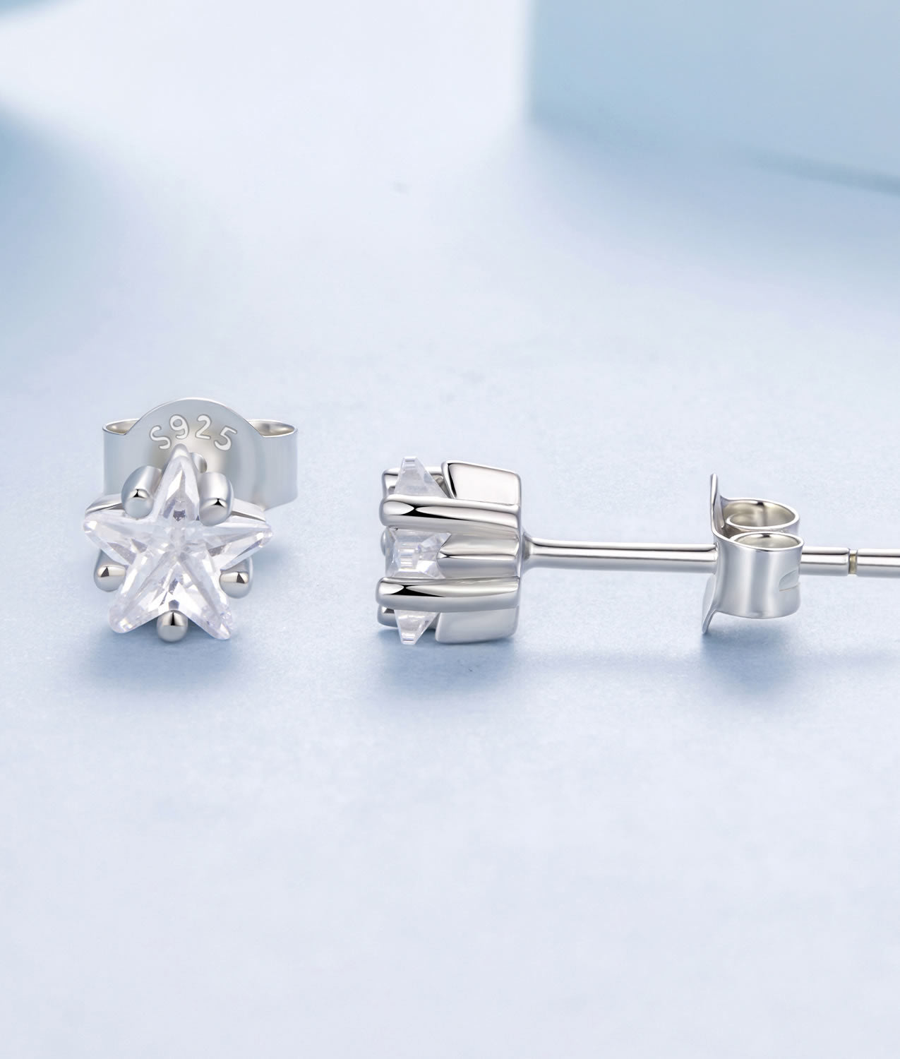 Cercei din Argint Crystal Starburst