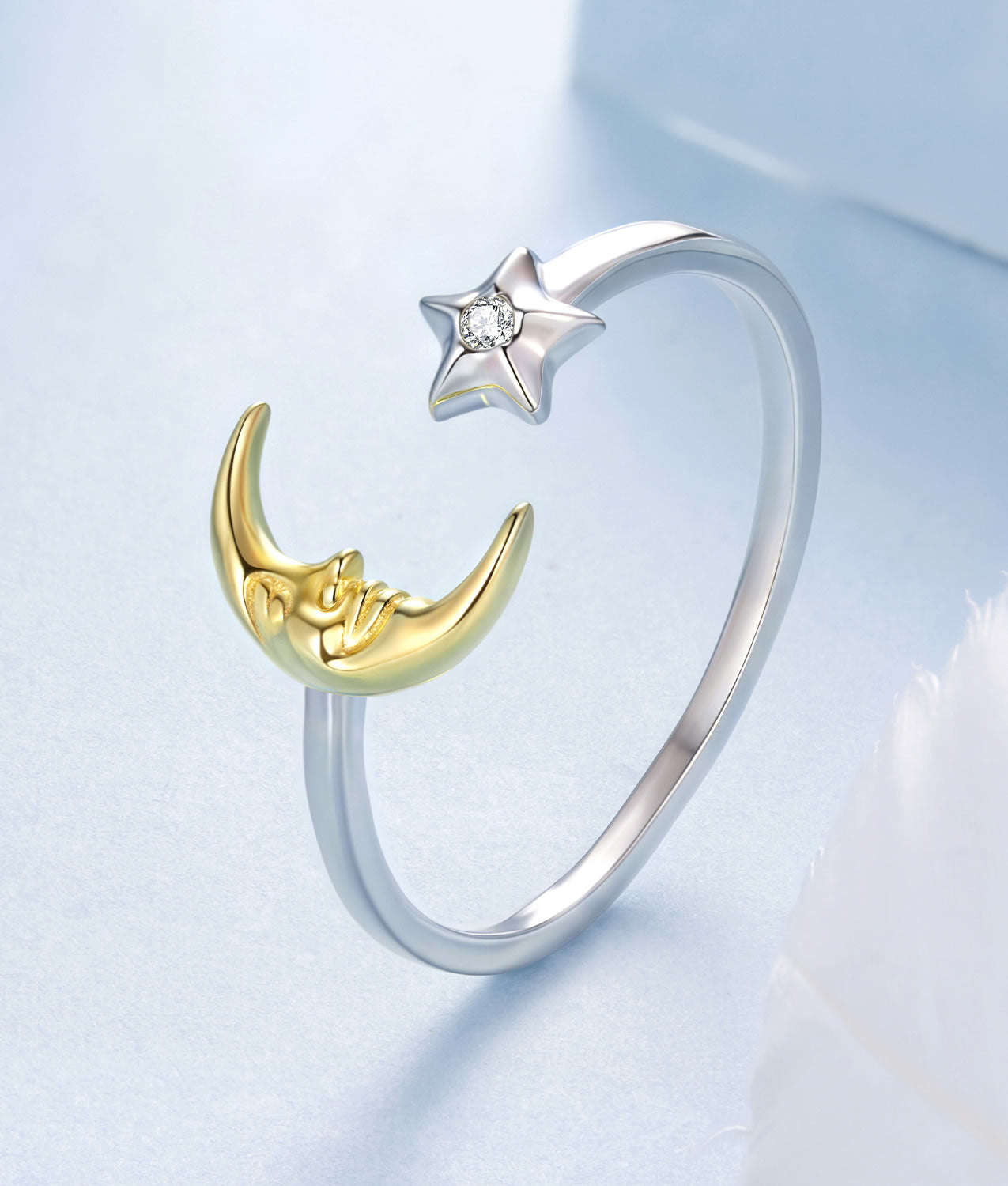 Inel din Argint Moon & Starlight