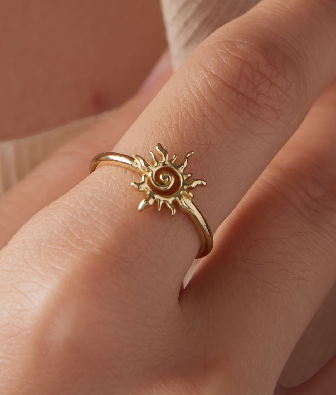 Inel din Argint Golden Sunbeam