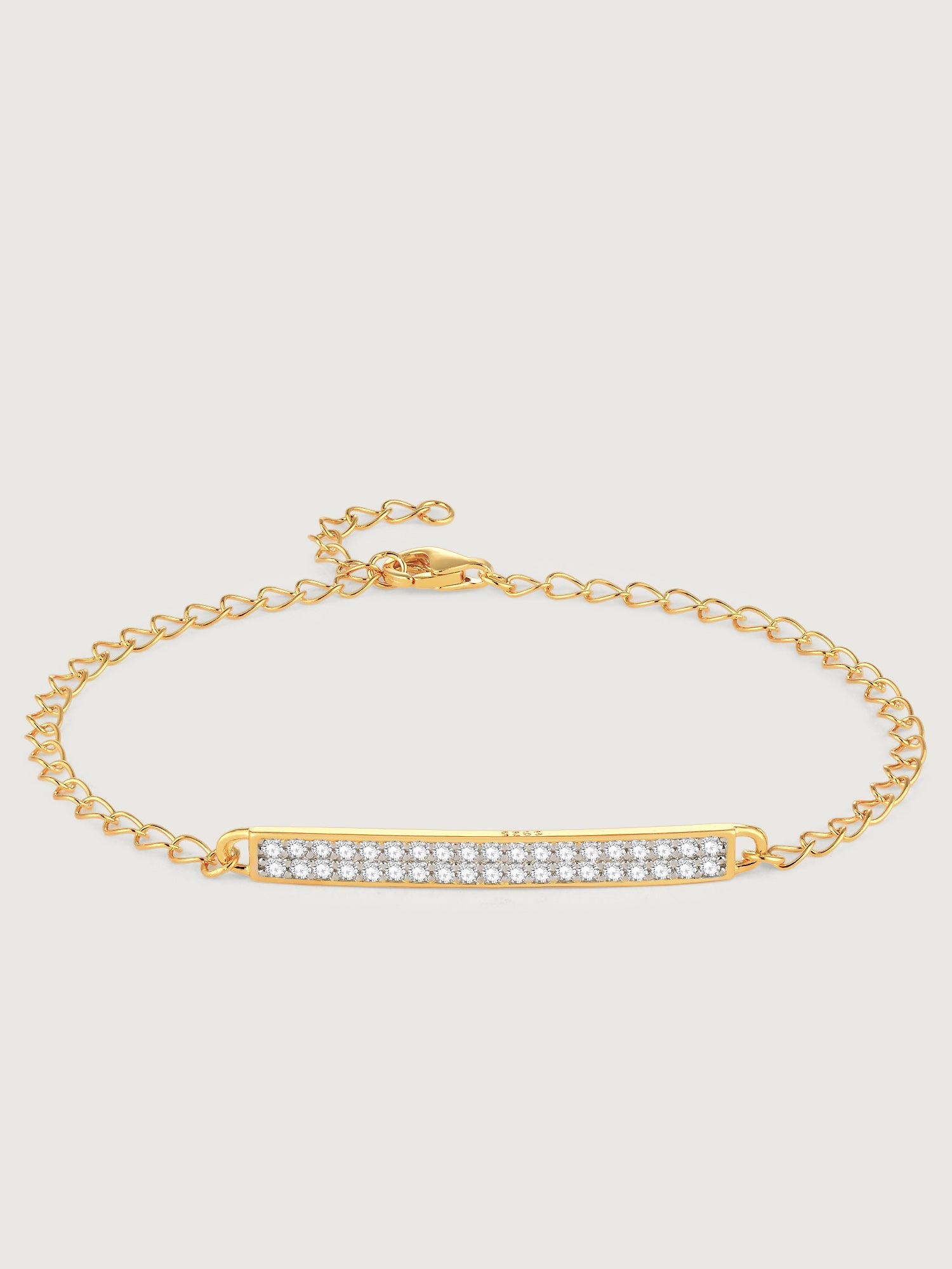 Bratara din Argint Gold Sparkle Bar