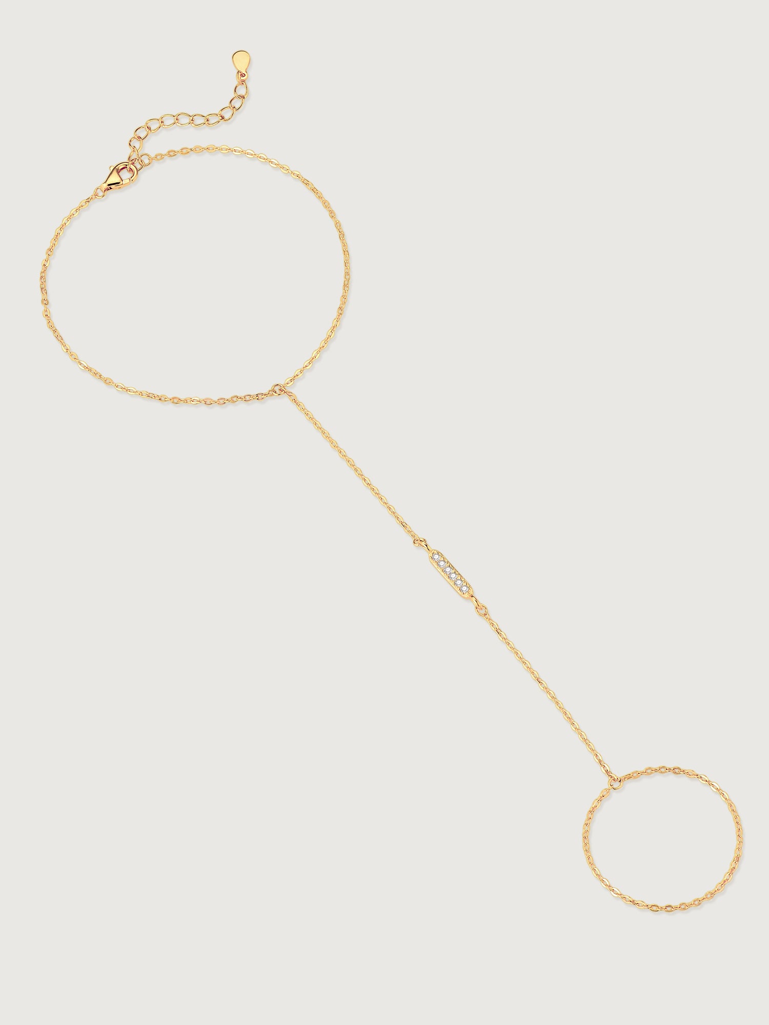 Bratara din Argint Gold Sparkle Circle