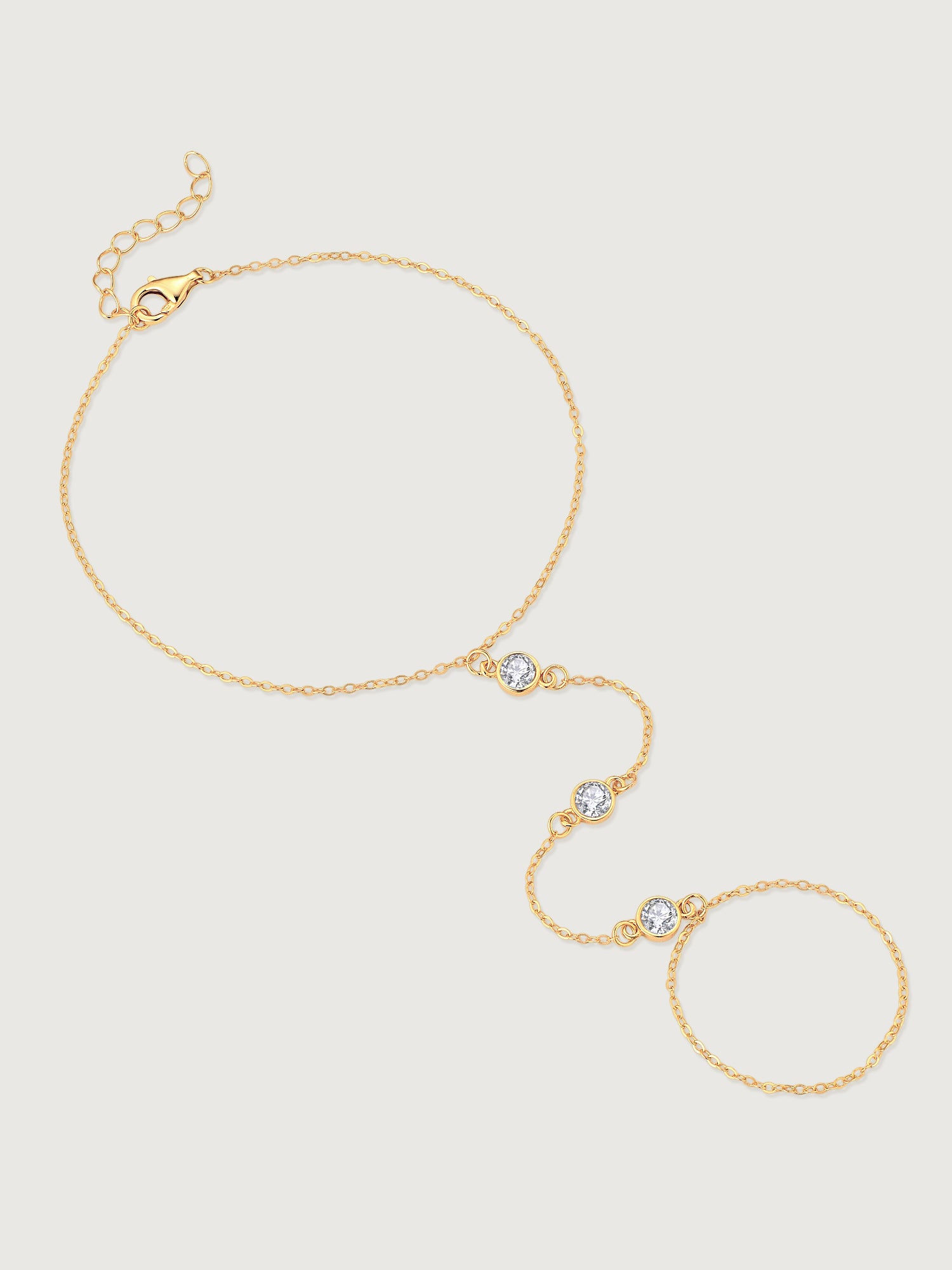 Bratara din Argint Gold Sparkle Line