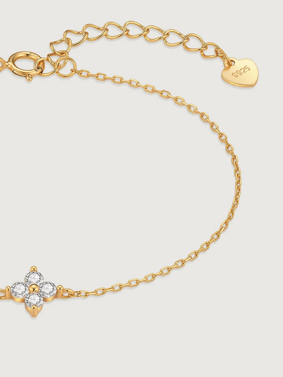 Bratara din Argint Gold Celestial Mini Flora