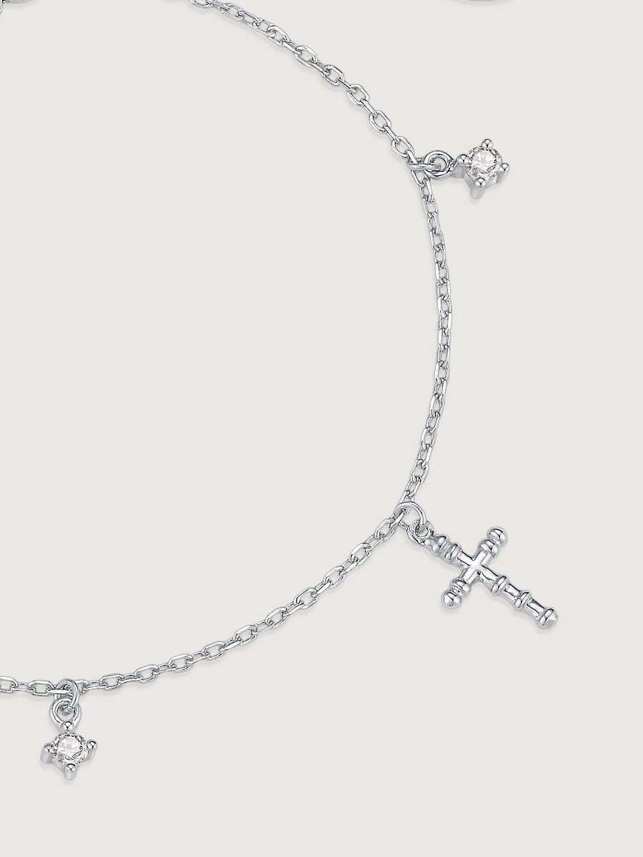 Bratara din Argint Silver Divine Cross Charms