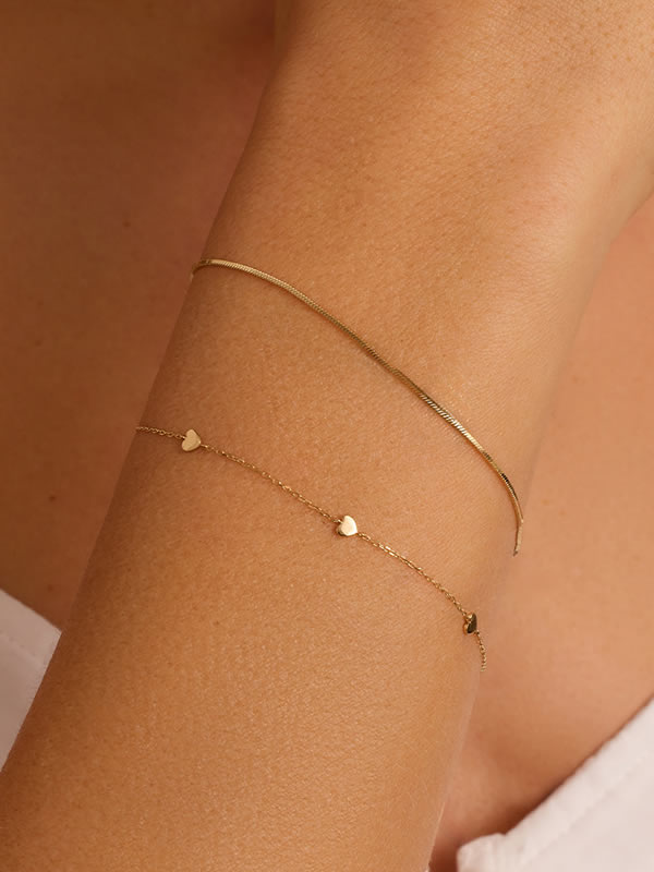 Set Cadou Gold Heartline Whisper