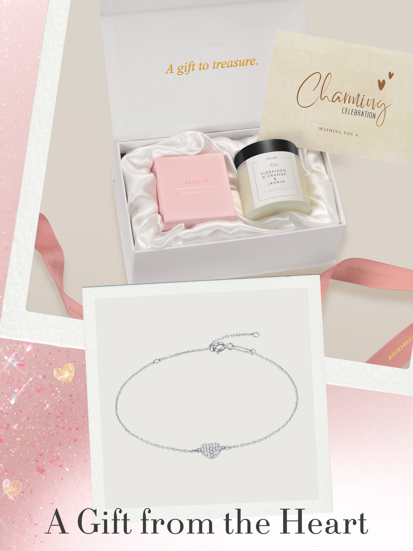 Set Cadou Silver Petit Cœur