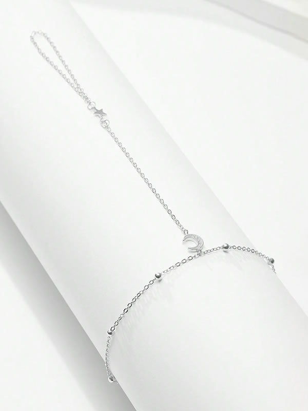 Bratara din Argint Silver Celestial Moon & Star