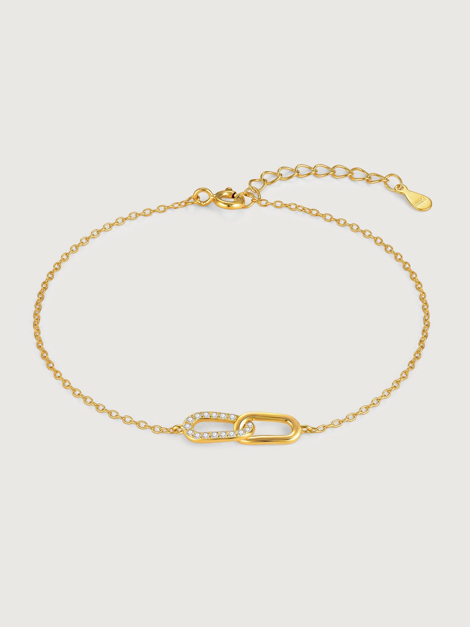 Bratara din Argint Gold Linked Radiance