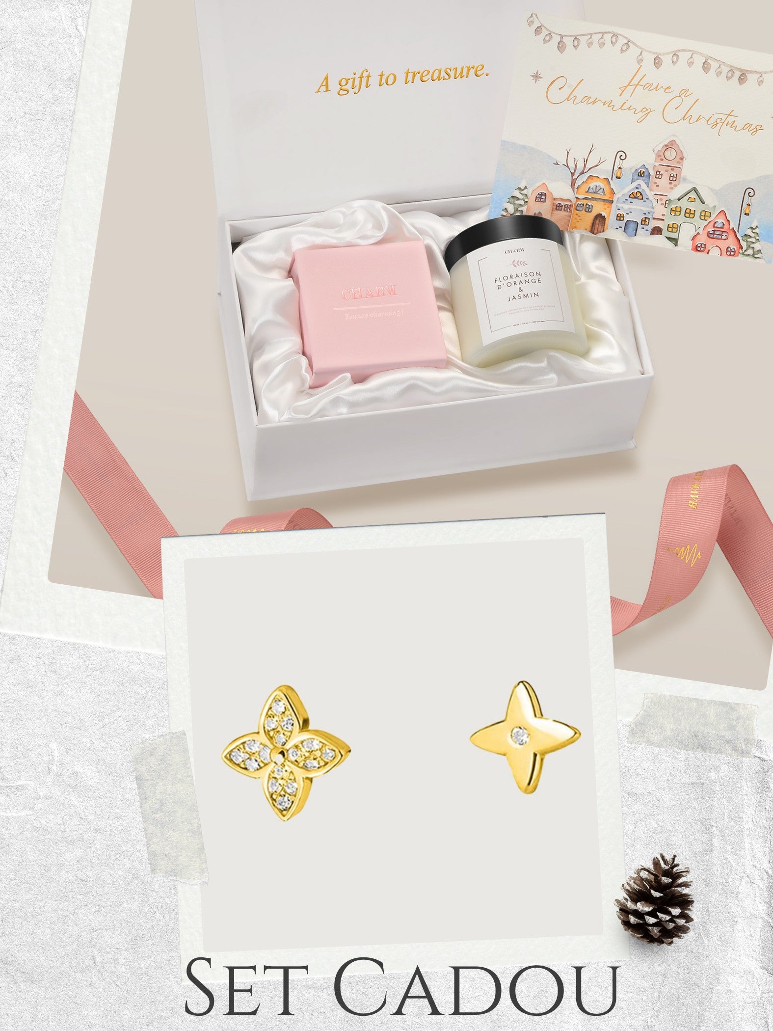 Set Cadou Gold Stardust Petals