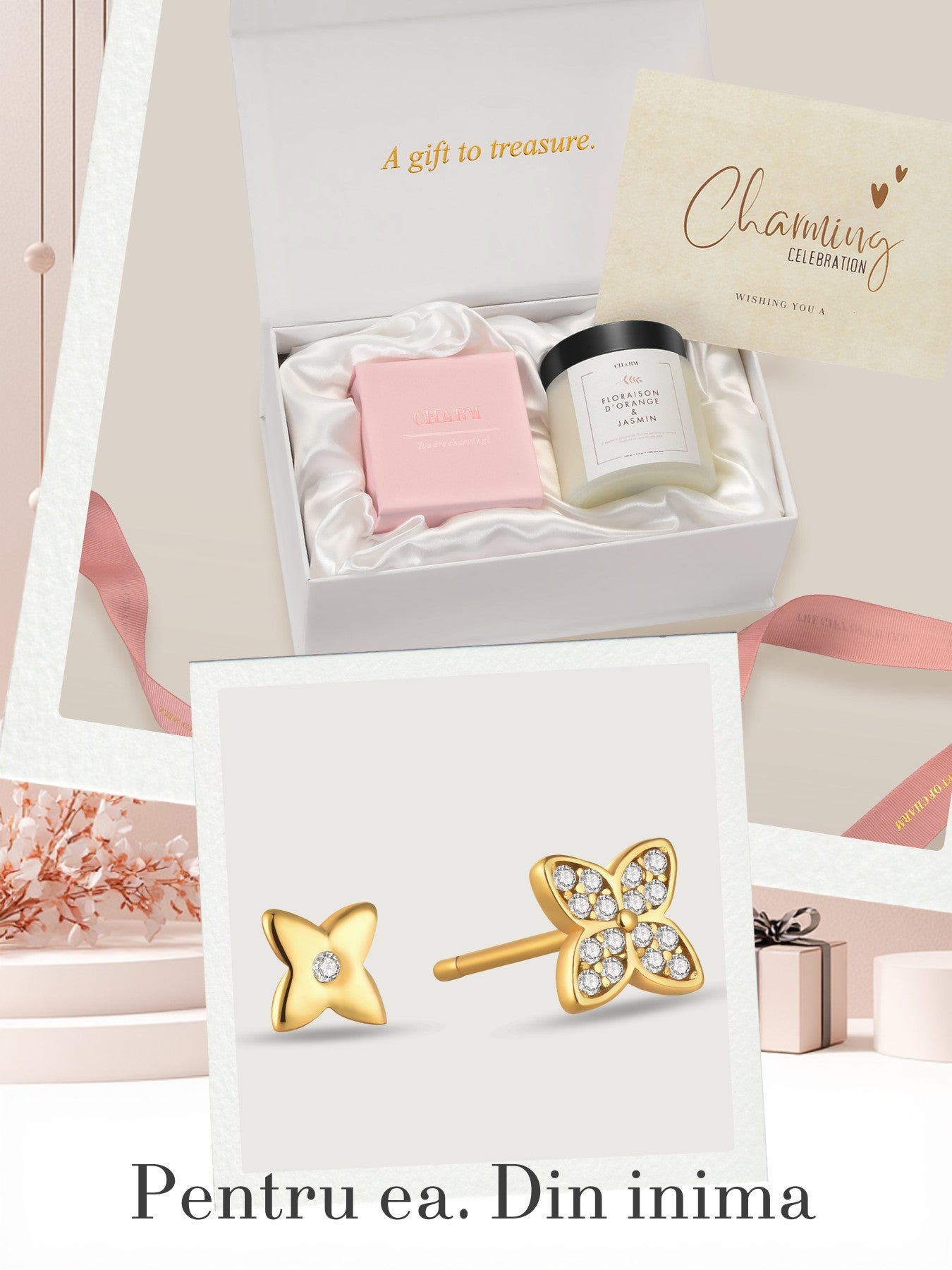 Set Cadou Gold Stardust Petals