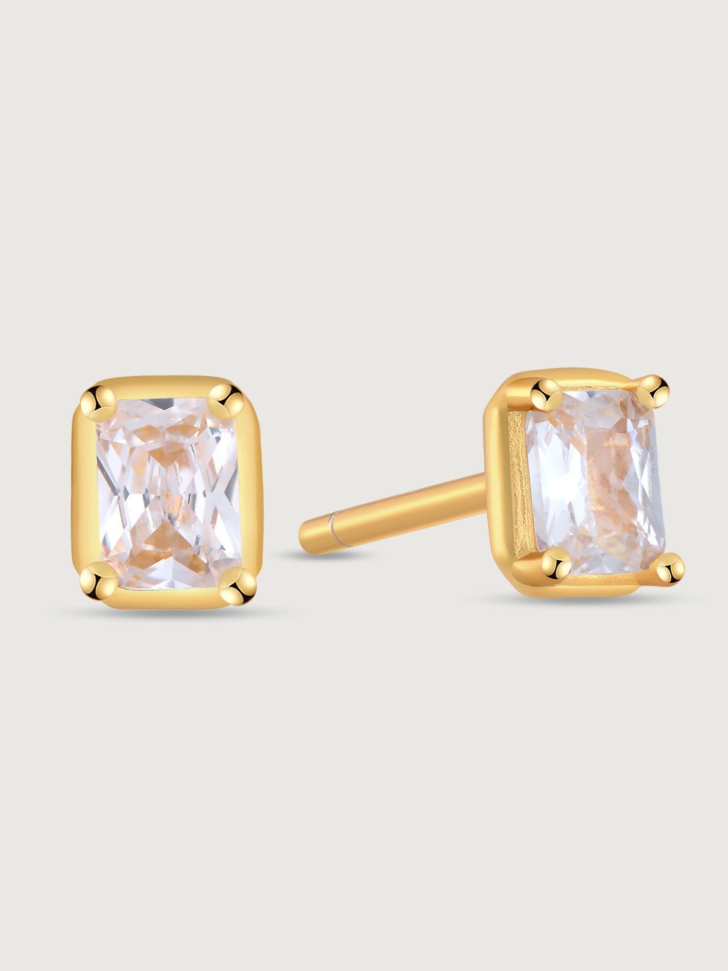 Cercei din Argint Gold Radiant Grace Studs
