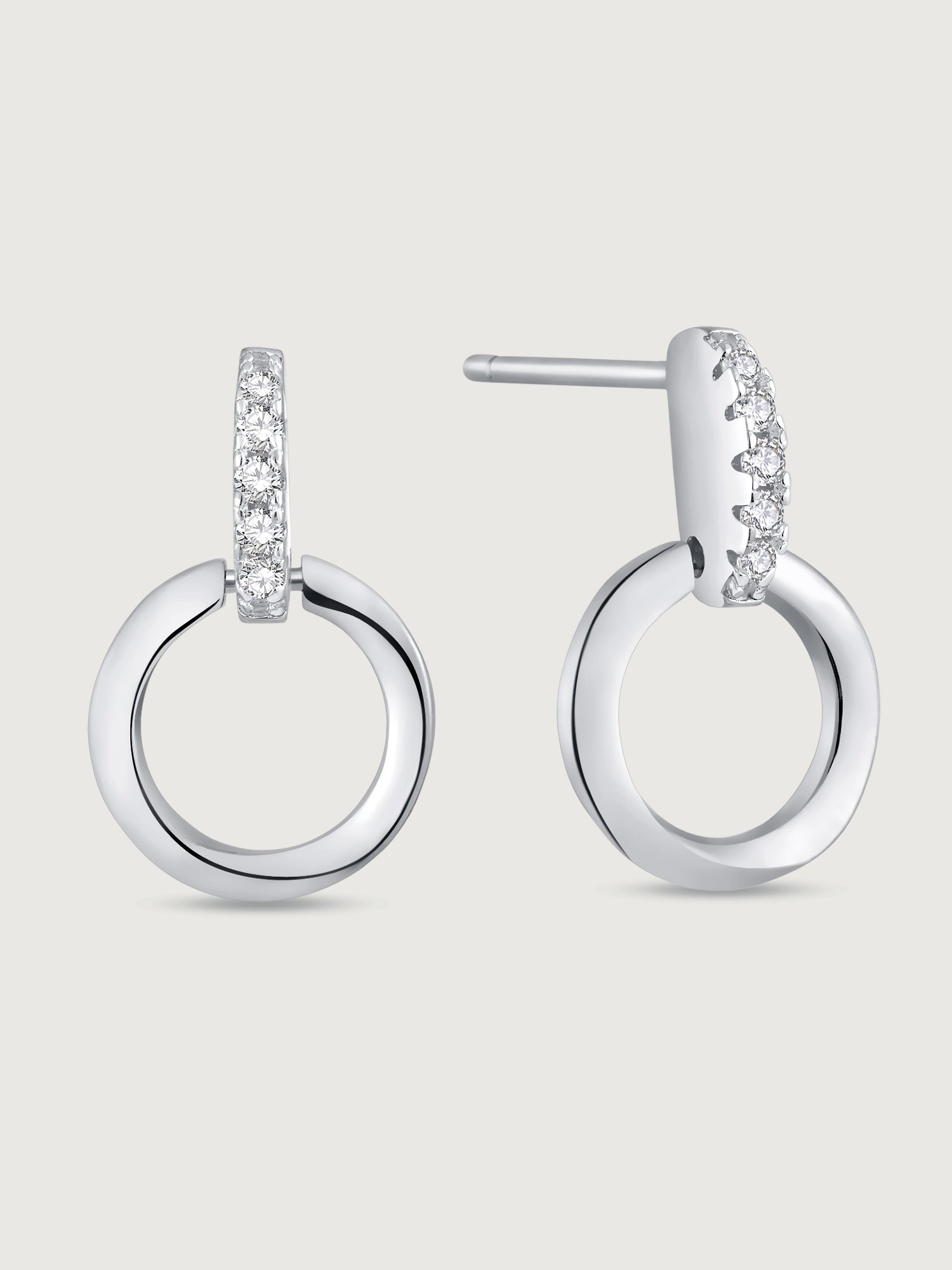 Cercei din Argint Silver Radiant Loop