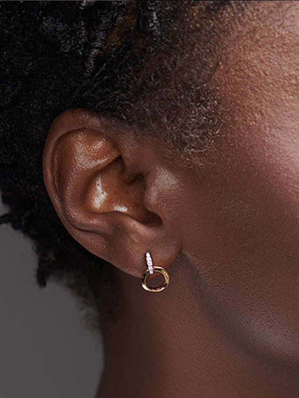 Cercei din Argint Silver Radiant Loop