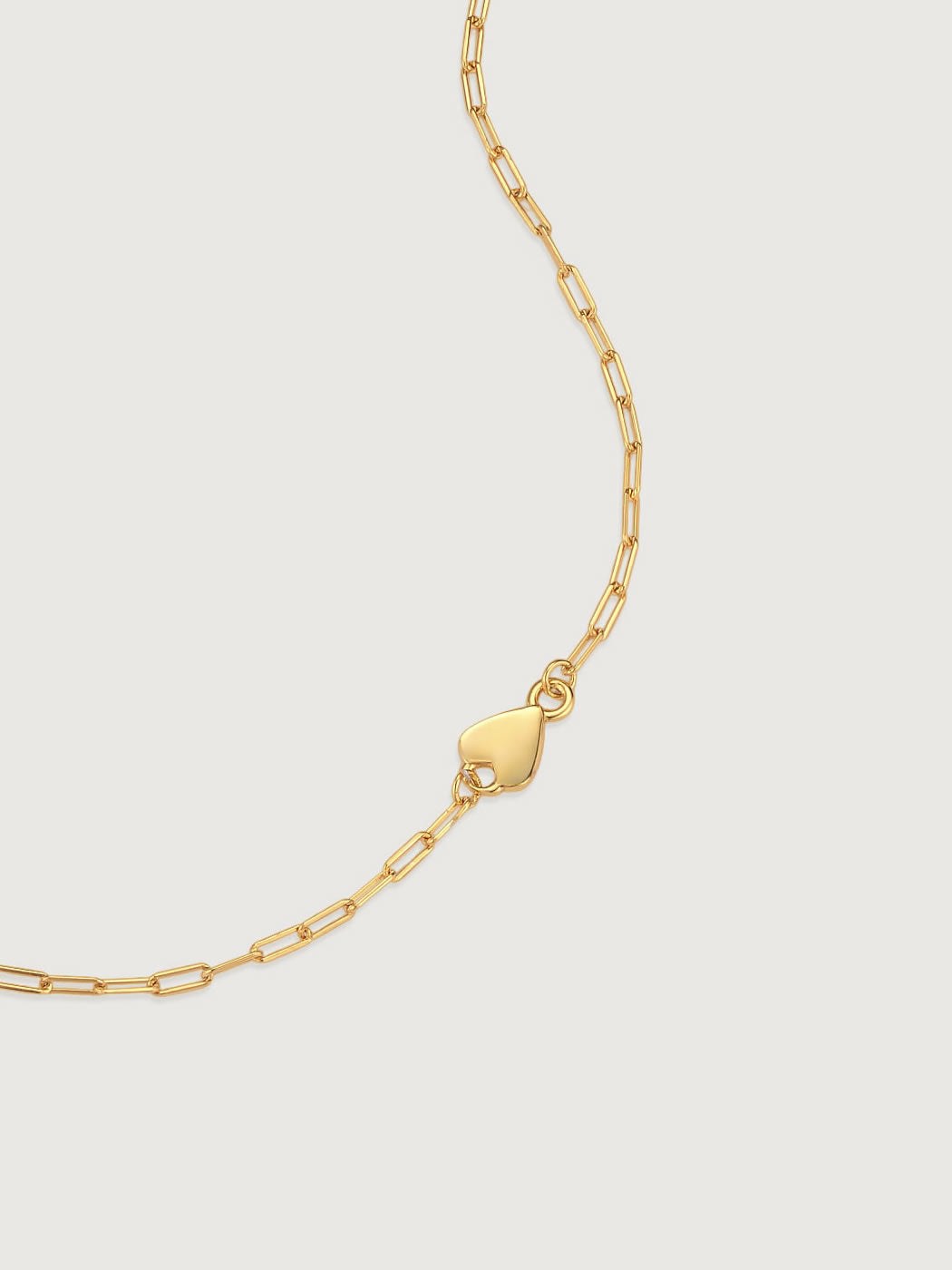 Colier din Argint Gold Linked Hearts