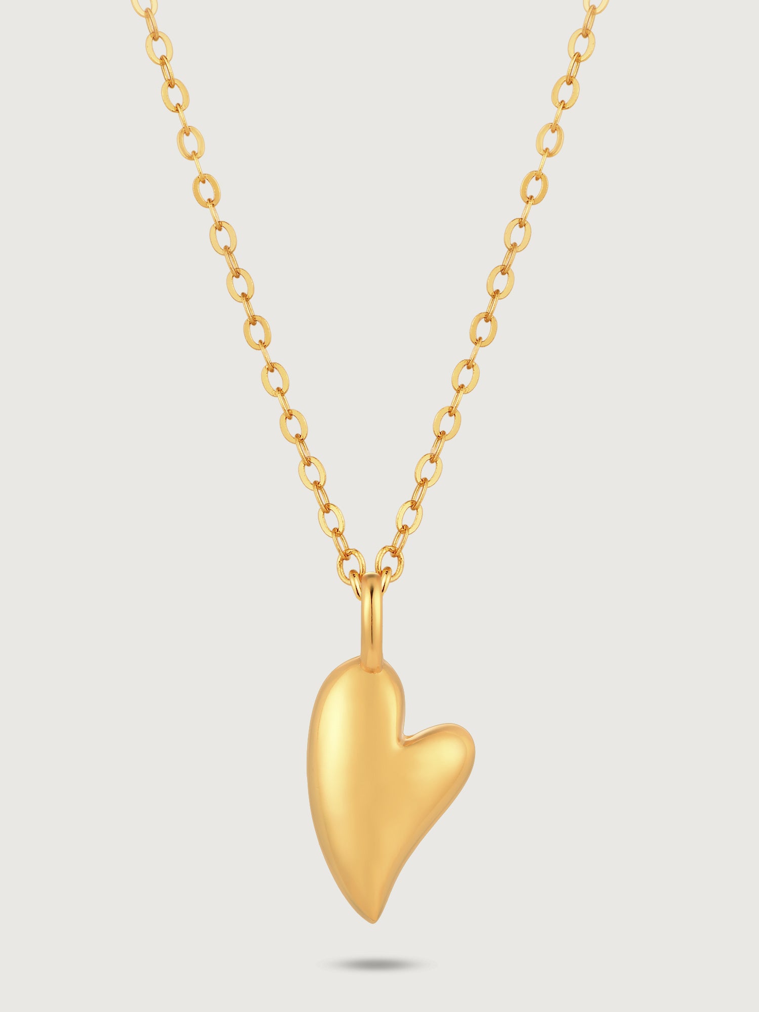 Colier din Argint Gold Sculpted Love Heart