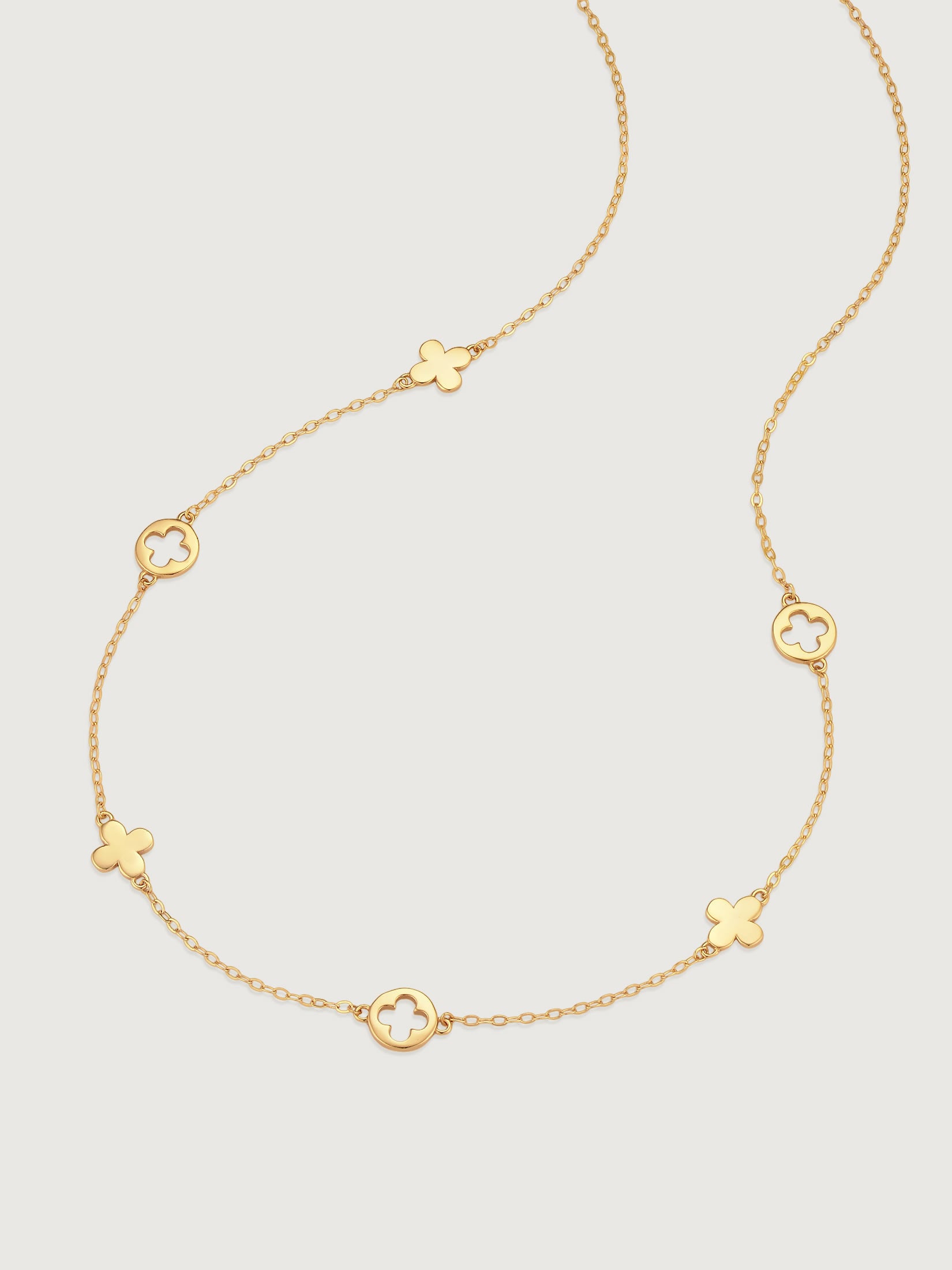 Colier din Argint Gold Clover Whisper