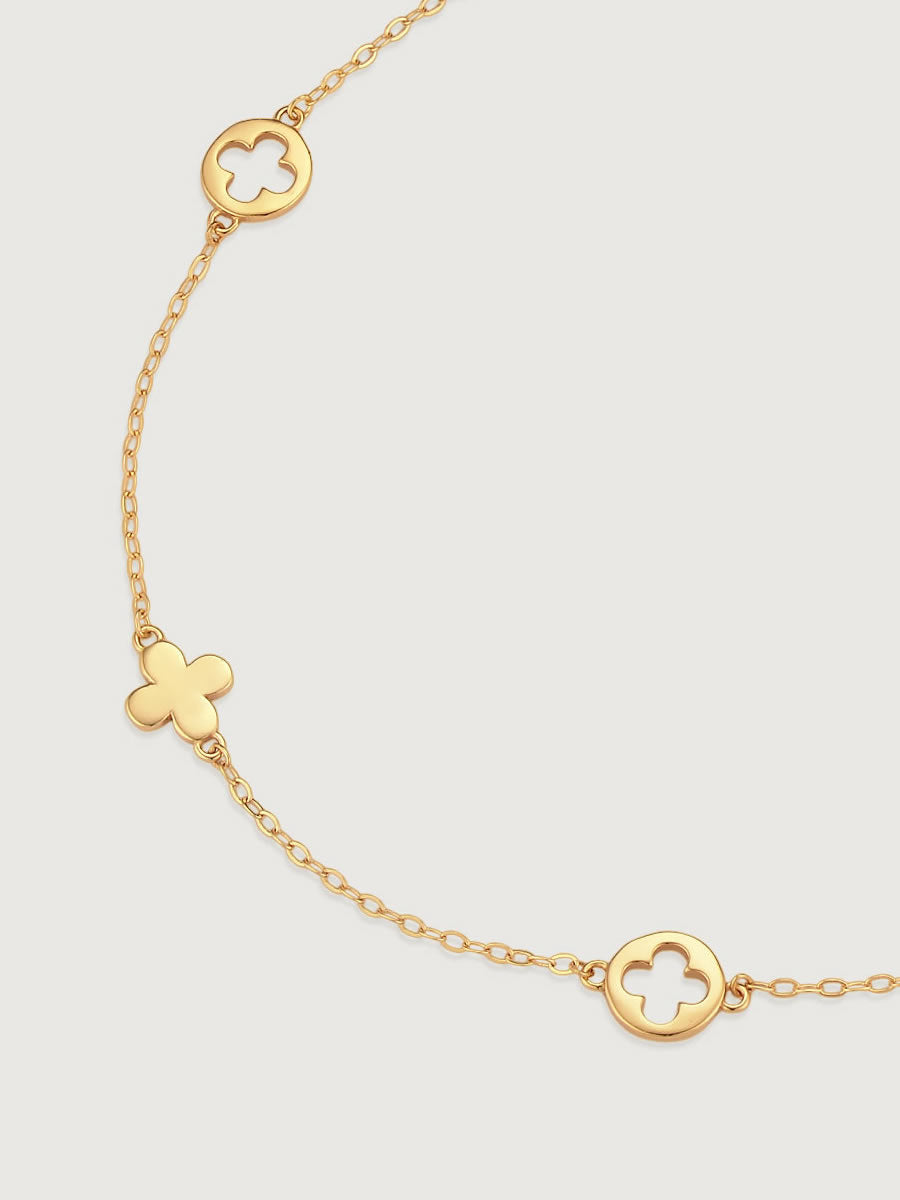 Colier din Argint Gold Clover Whisper