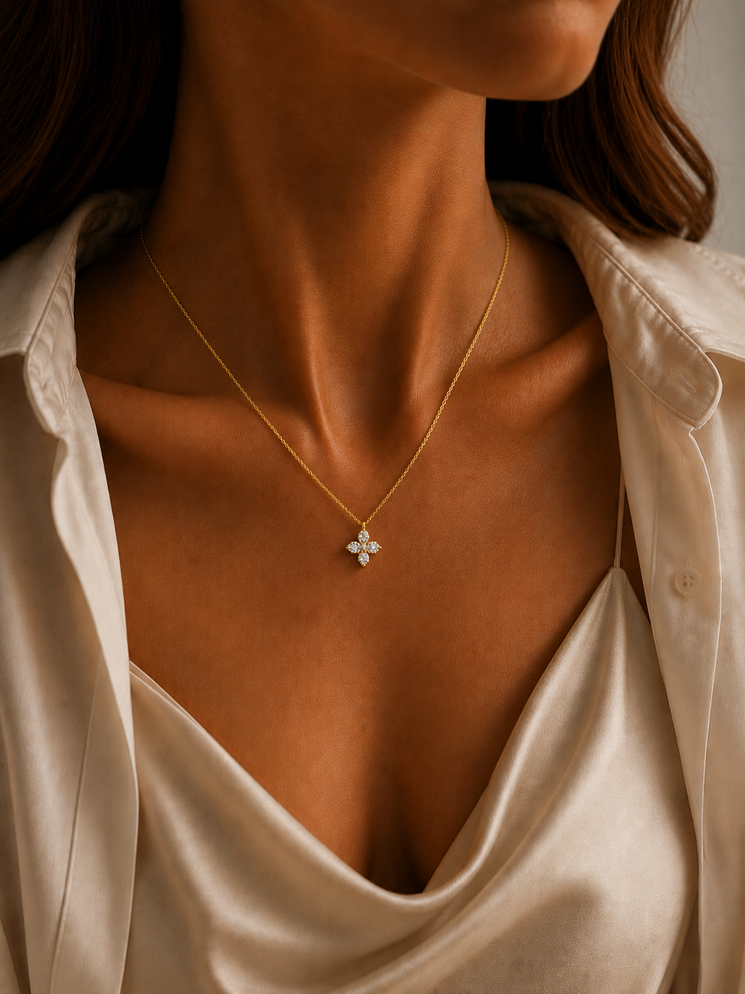 Colier din Argint Gold Radiant Nova