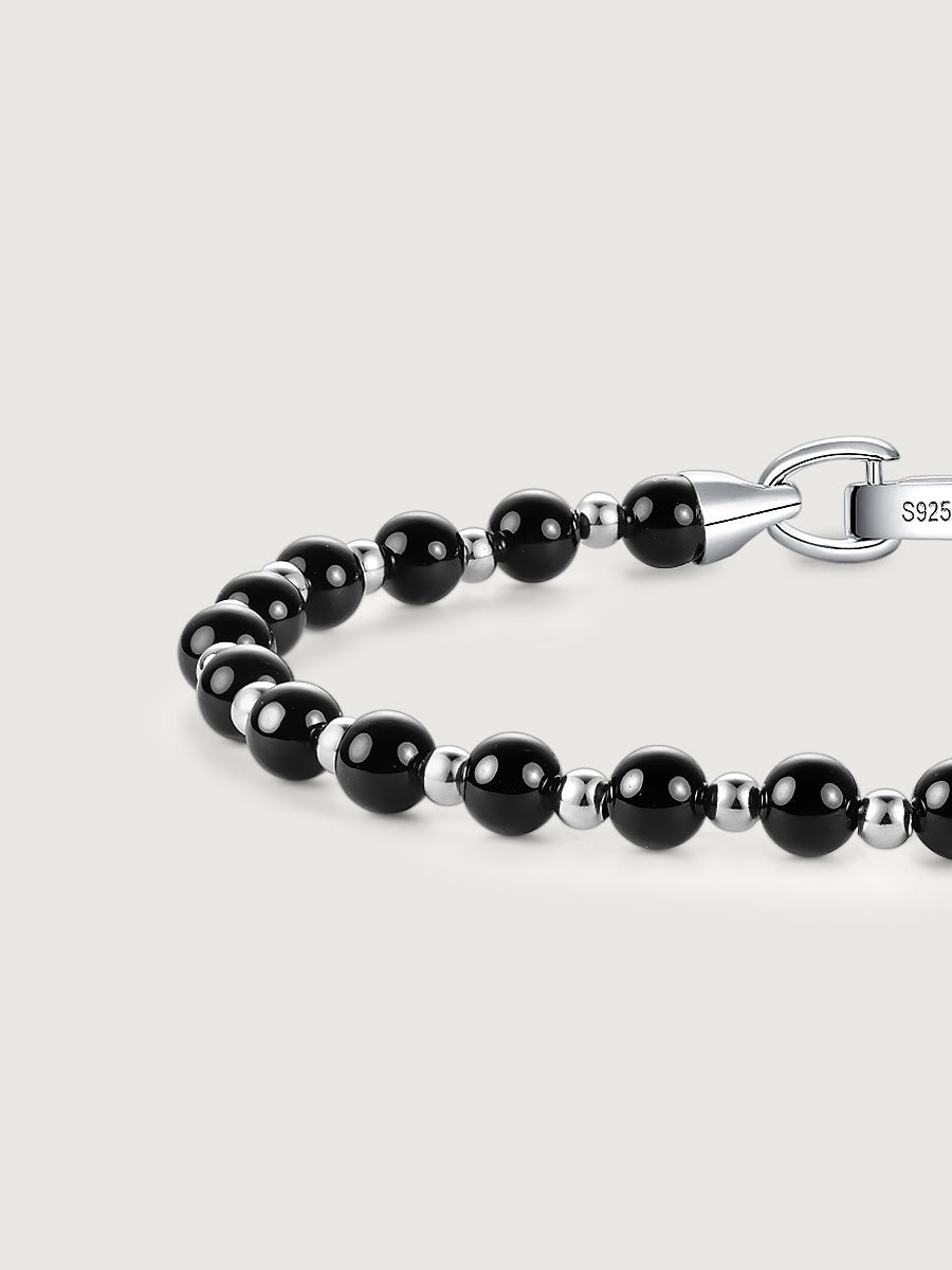 Bratara din Argint Men Black Onyx Equinox