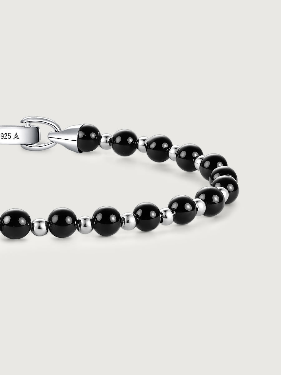 Bratara din Argint Men Black Onyx Equinox