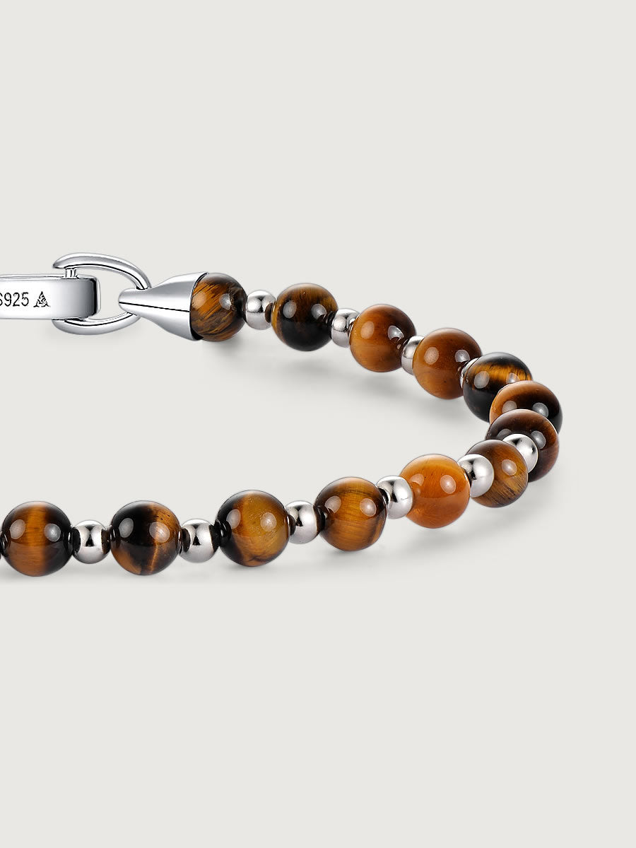 Bratara din Argint Men Tiger Eye Equinox