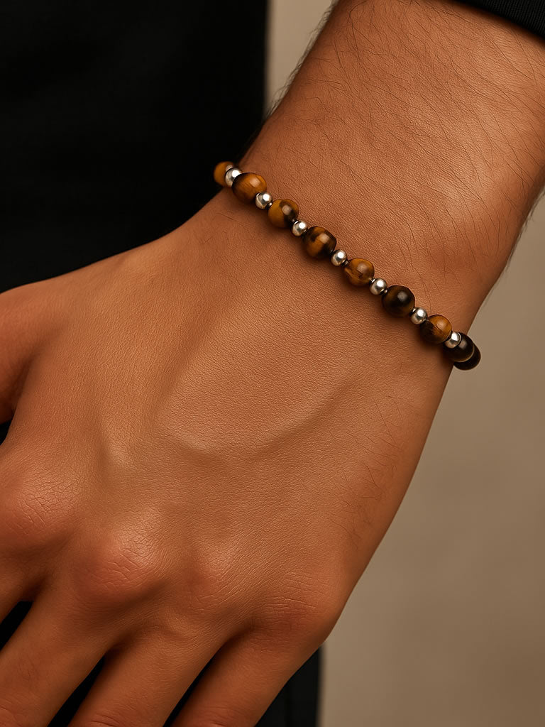 Bratara din Argint Men Tiger Eye Equinox