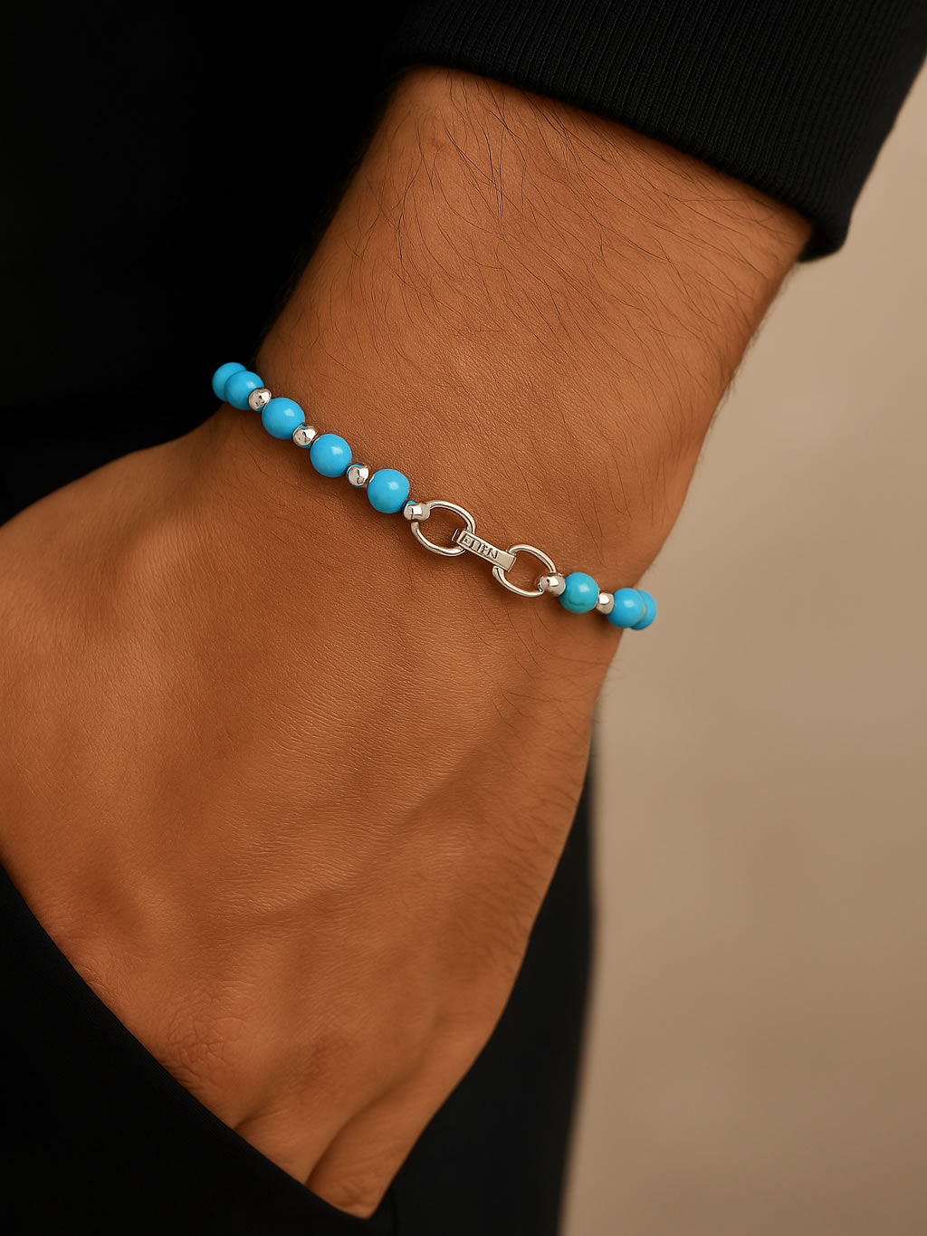 Bratara din Argint Men Turquoise Equinox