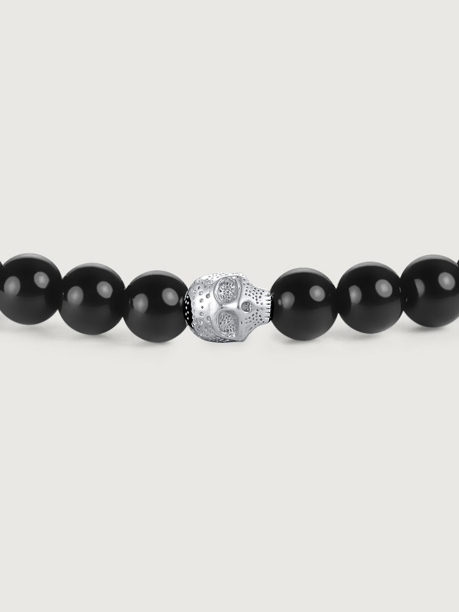 Bratara din Argint Men Eclipse Skull