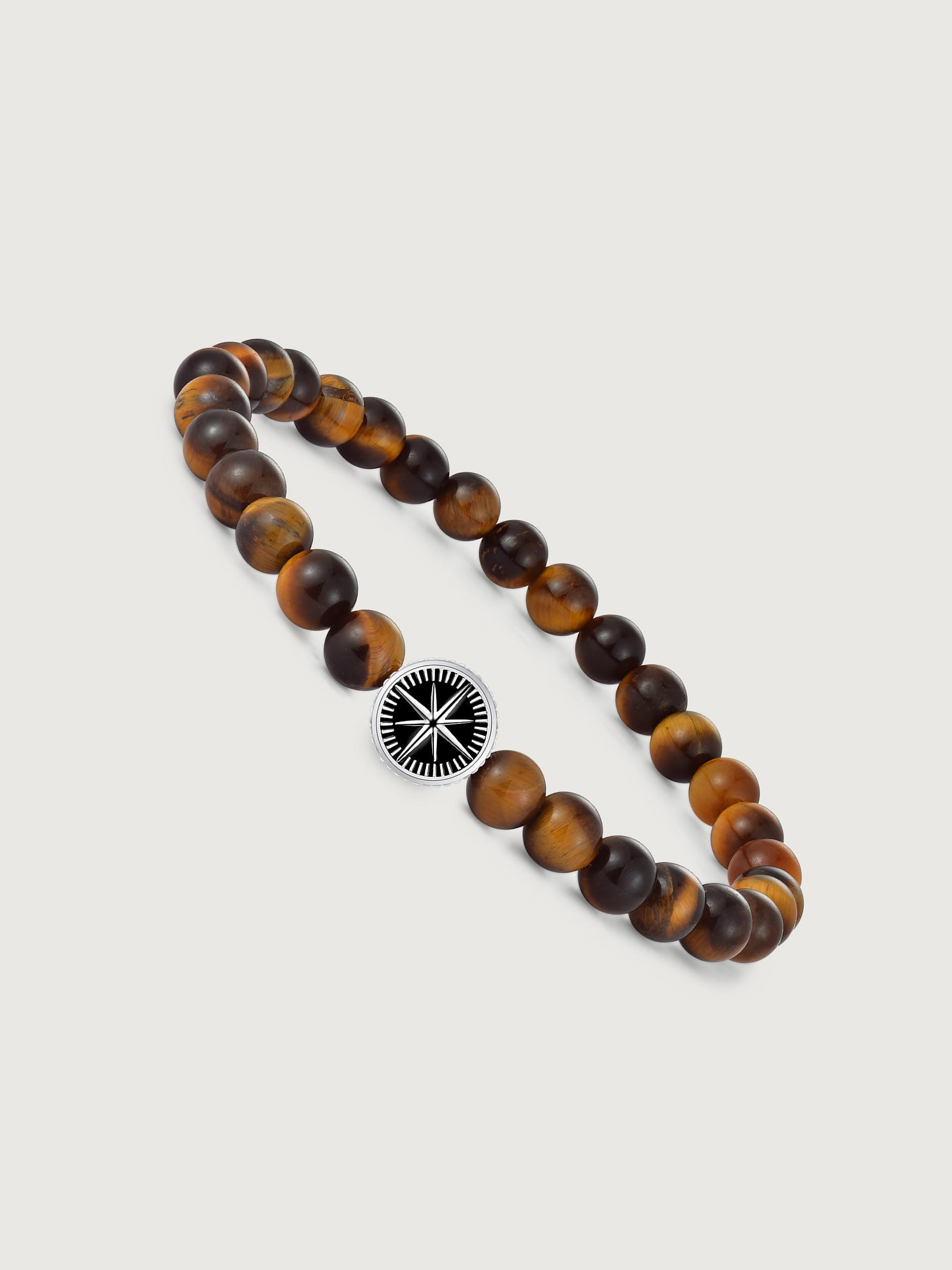 Bratara din Argint Men Amber Compass