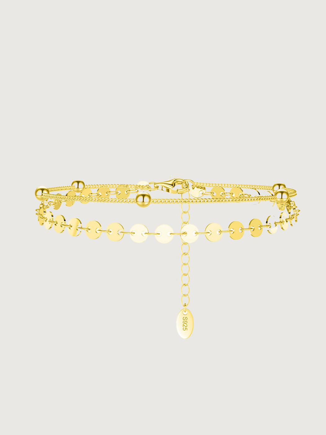 Bratara din argint Dual Delights Gold