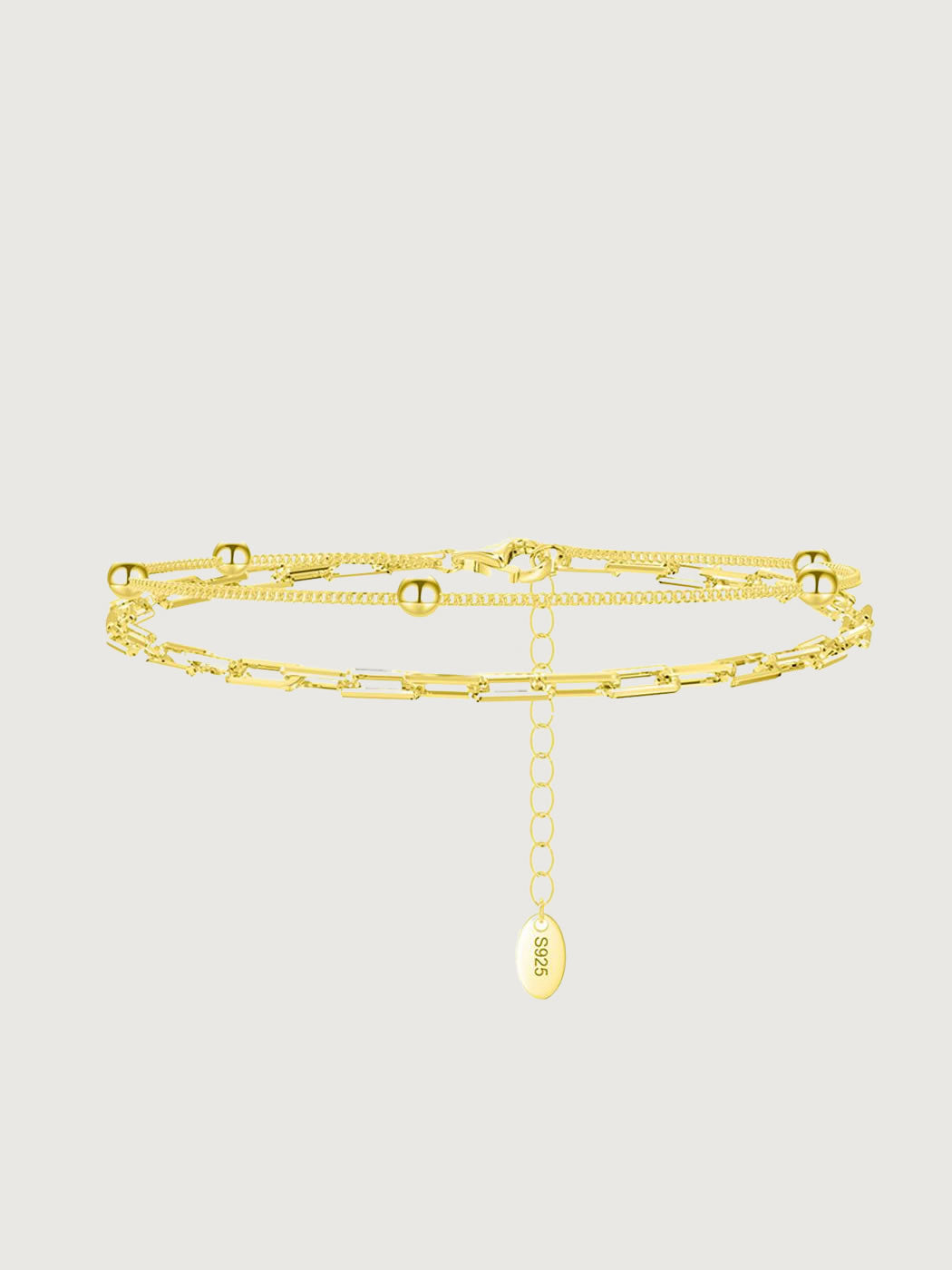 Bratara din argint Lunar Fusion Gold