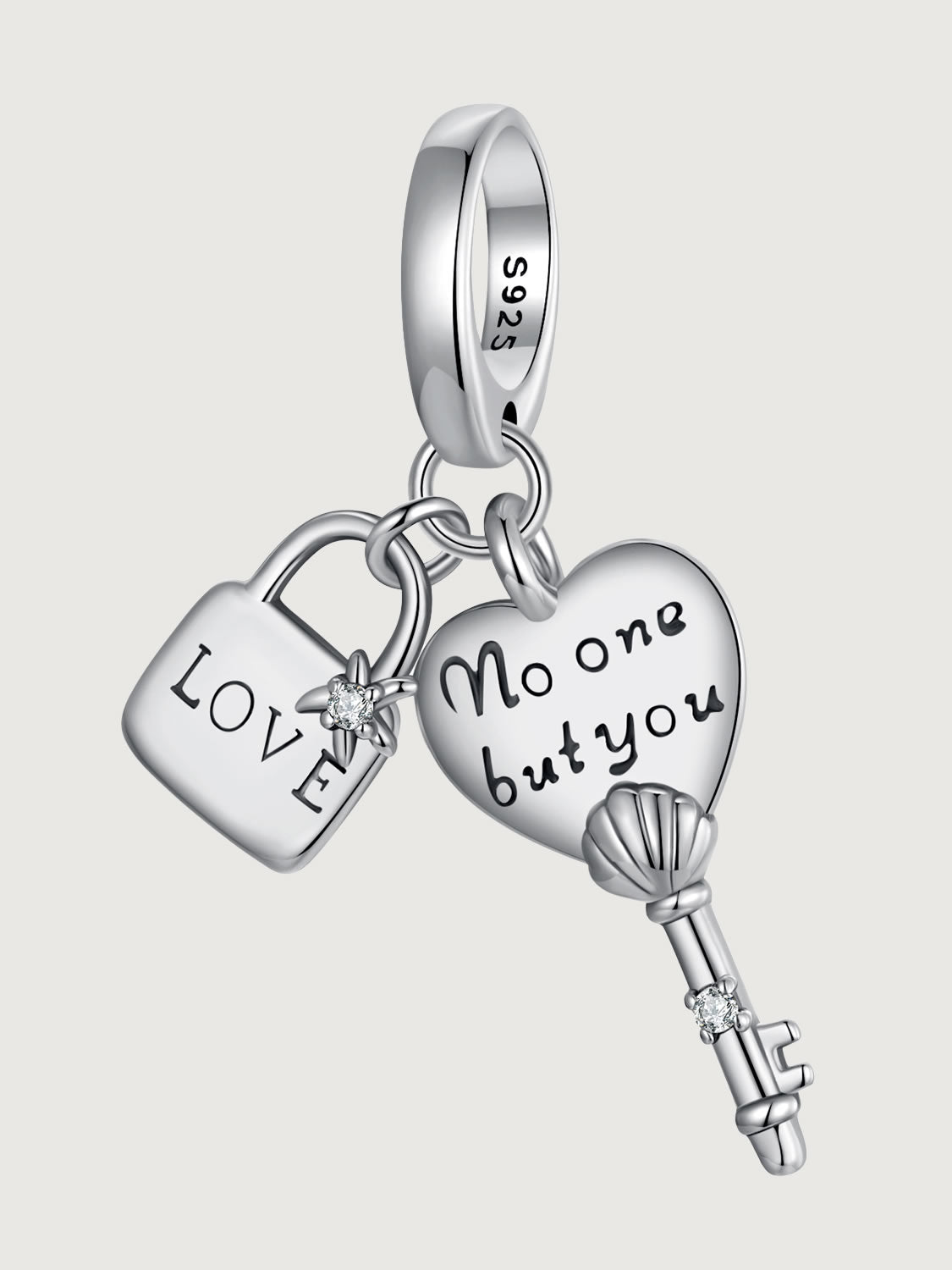 Pandantiv din Argint Love Lock & Key