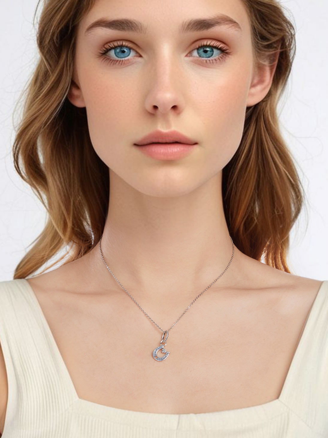 Pandantiv din Argint Lucky Clover Drop