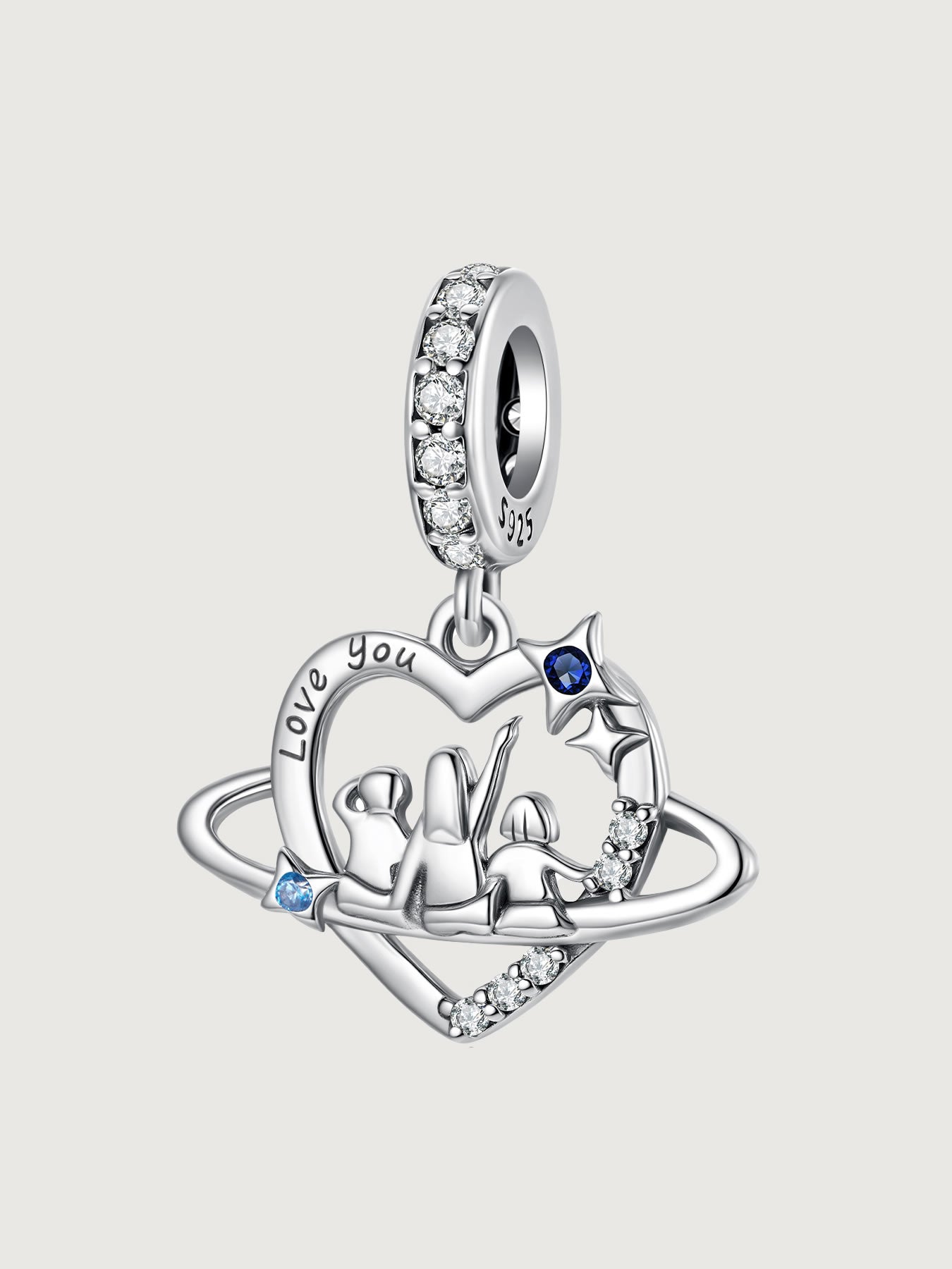 Pandantiv din Argint Family Under the Stars