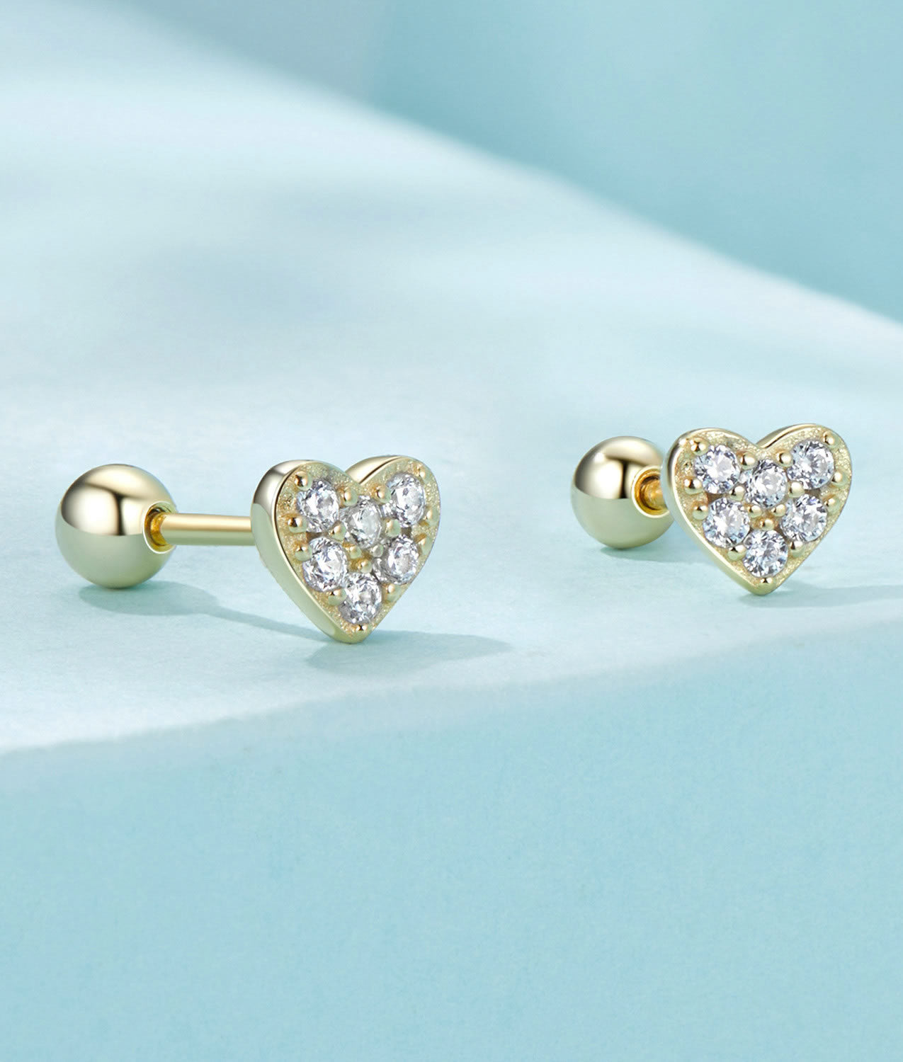 Cercei din Argint Heartlight Spark Gold