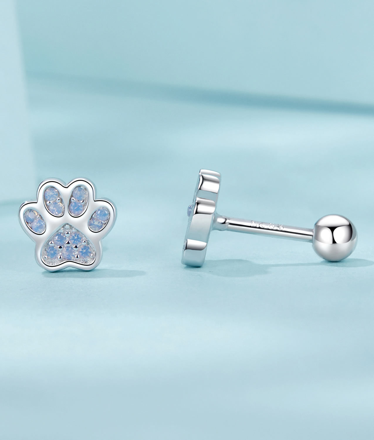 Cercei din Argint Paw of Light