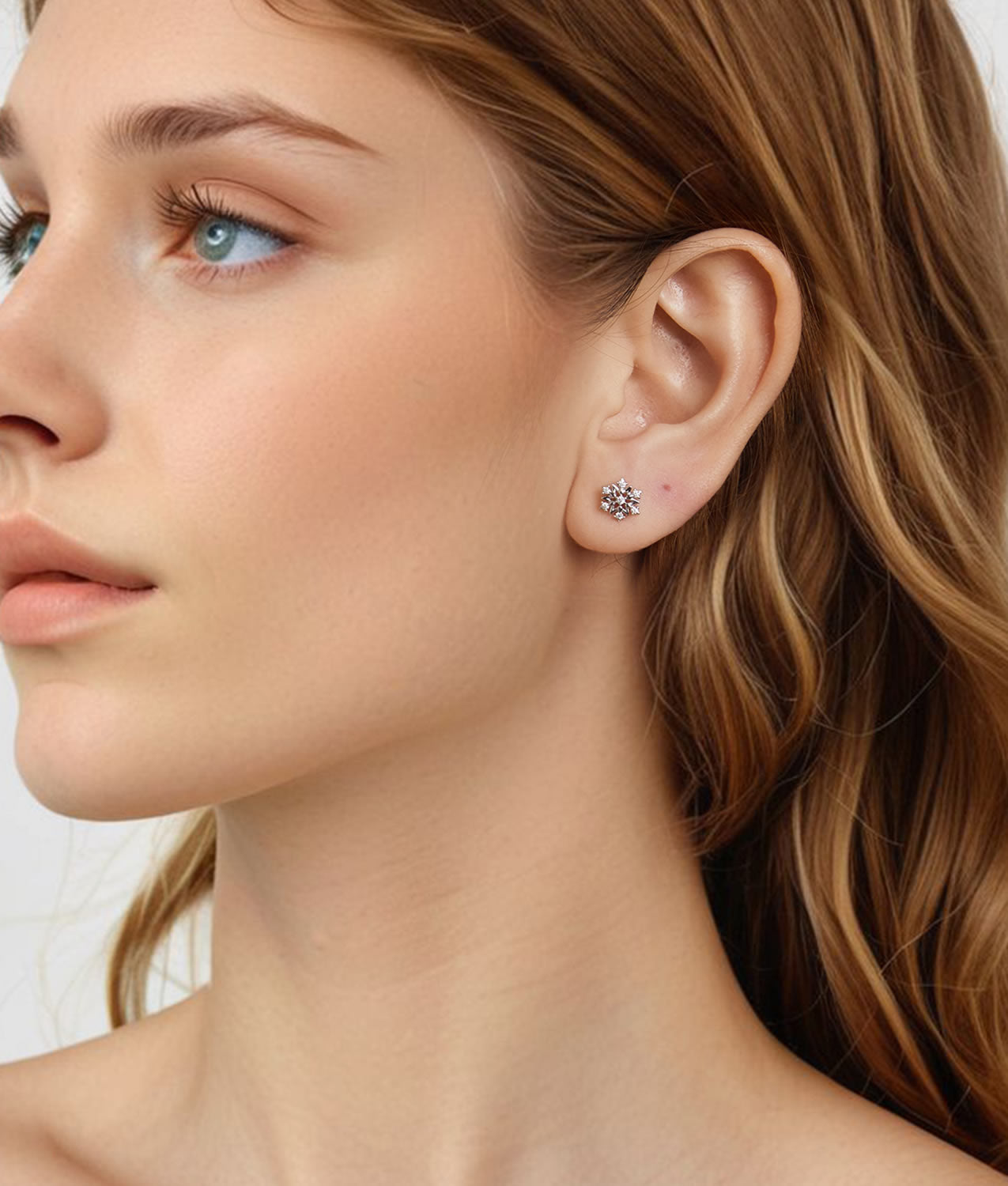 Cercei din Argint Crystal Snowburst