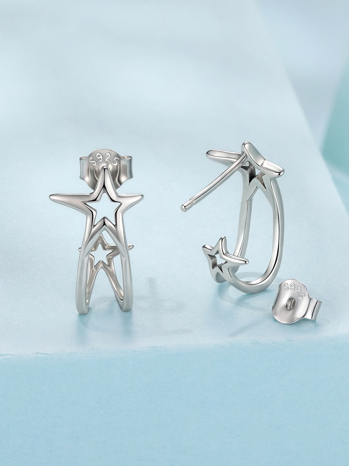 Cercei din Argint Shooting Star Hoop