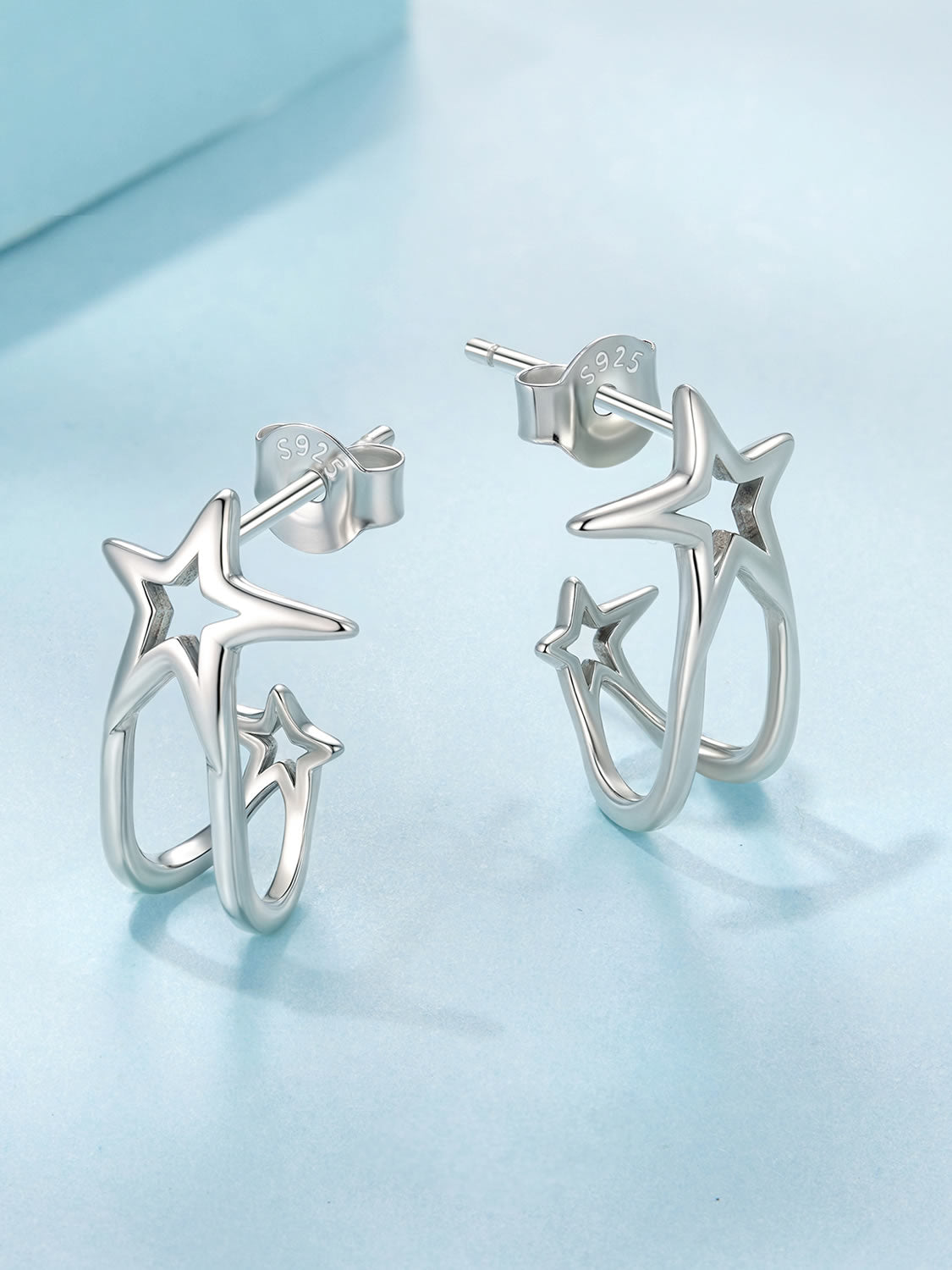 Cercei din Argint Shooting Star Hoop