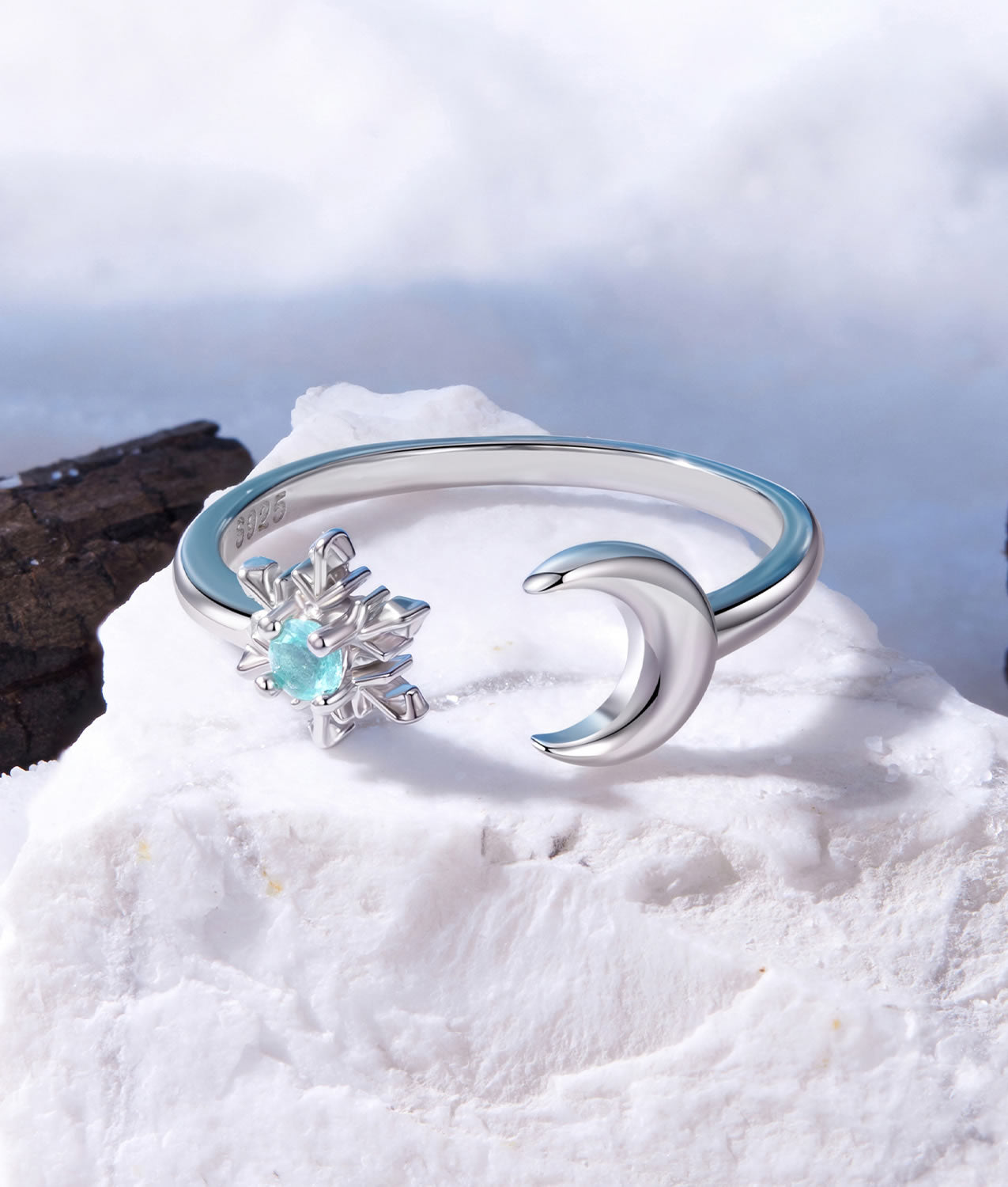 Inel din Argint Moonlit Frost