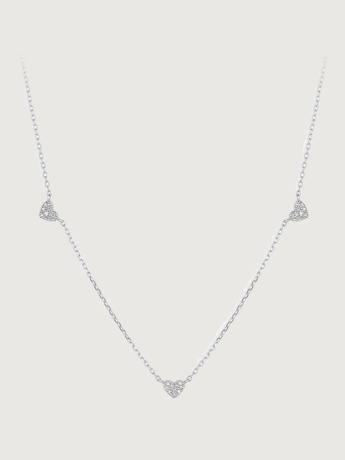 Colier din Argint Silver Hearts in Harmony