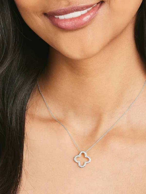 Colier din Argint Silver Radiant Clover