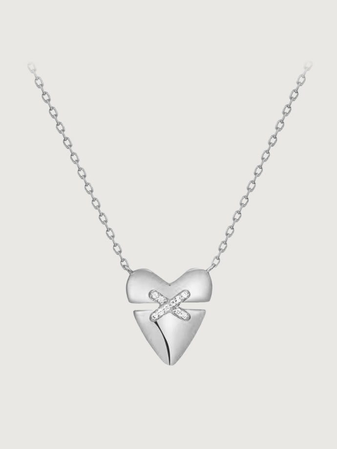 Colier din Argint Silver Stitched Heart