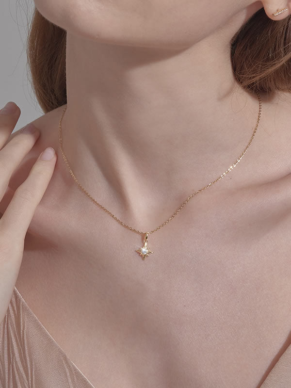 Colier din Argint Gold Stellar North Star