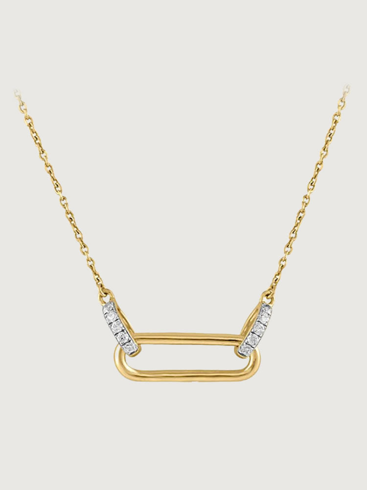 Colier din Argint Gold Linked Radiance