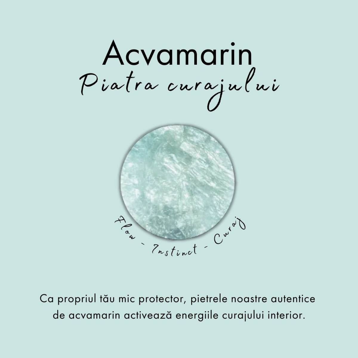 Inel din Argint Aquamarine Valentina Rose Gold