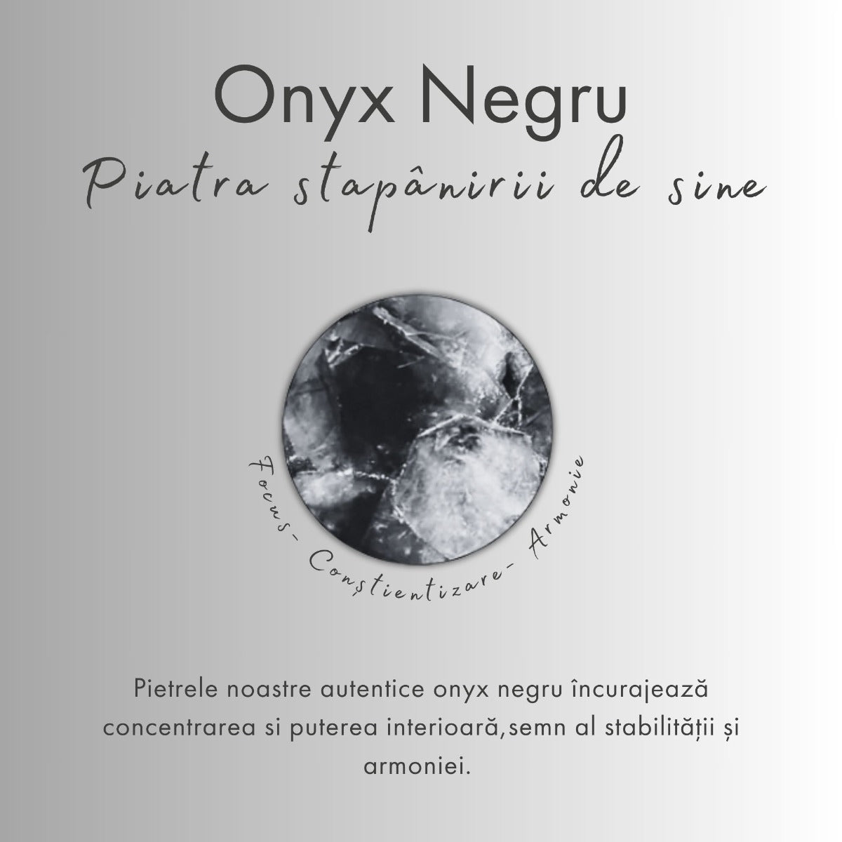 Bratara din Argint Black Onyx Nocturne