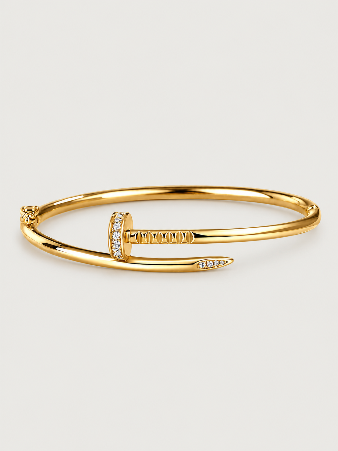 Brățară din Argint Moissanite Gold Nail Éclat