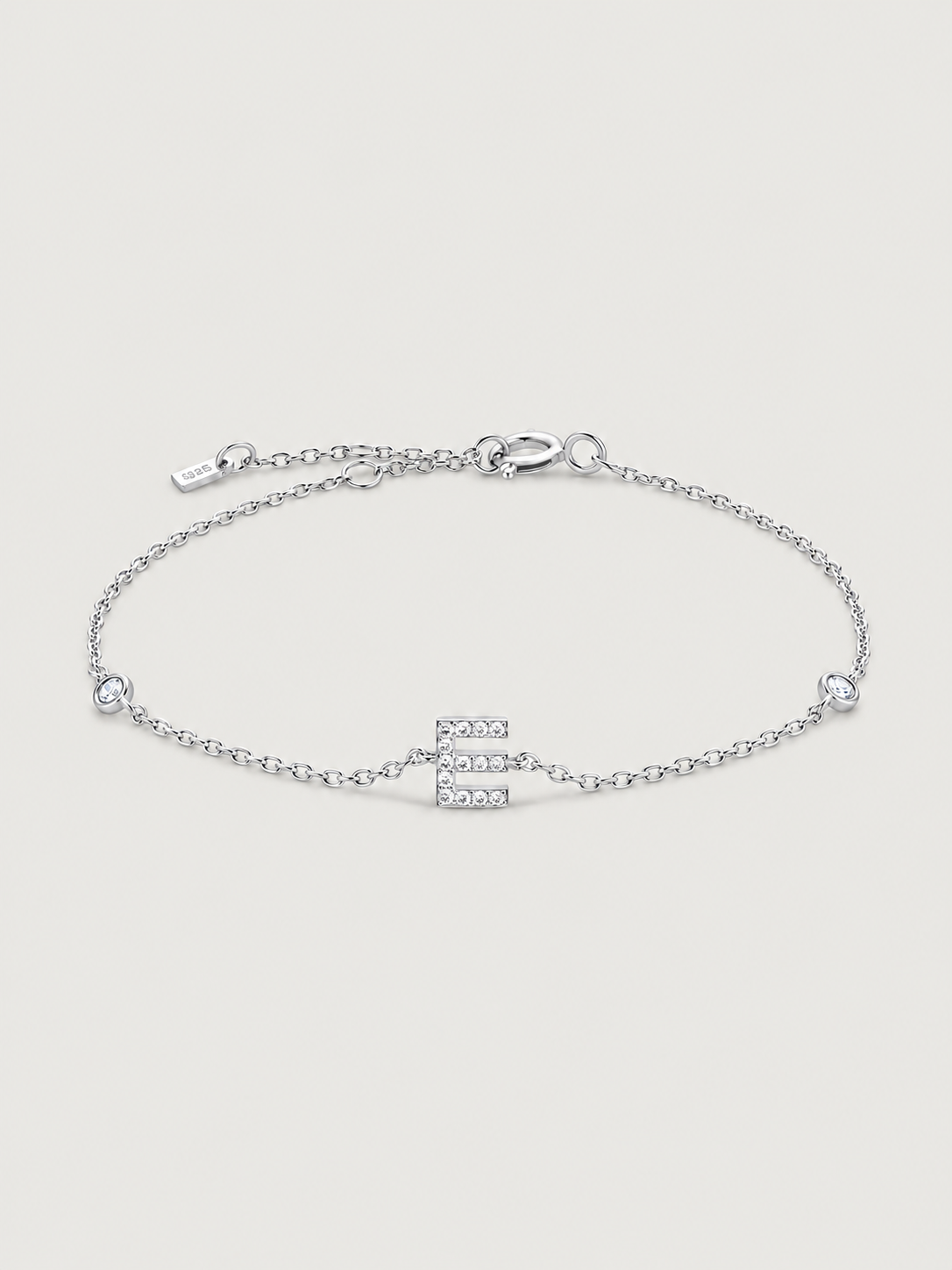 Brățară din Argint Silver Initial Spark Litera E